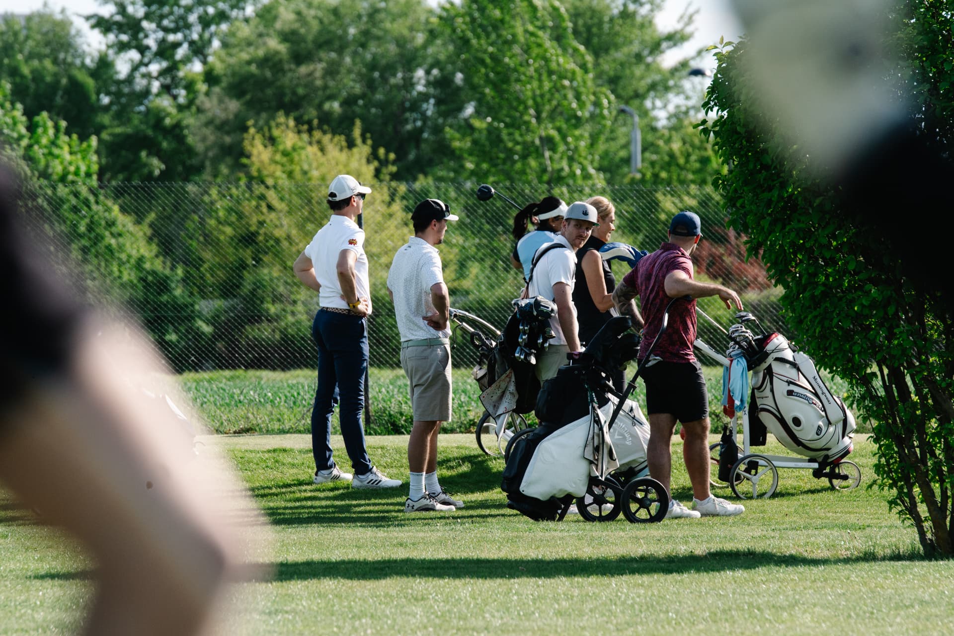 Urban Golf League Impression: geselliges Beisammensein nach der Runde